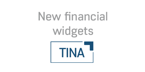 TINA new financial widgets
