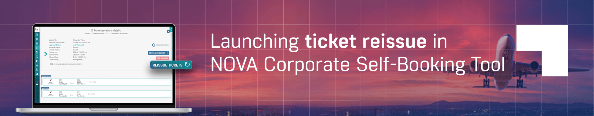 Flight reissue in NOVA