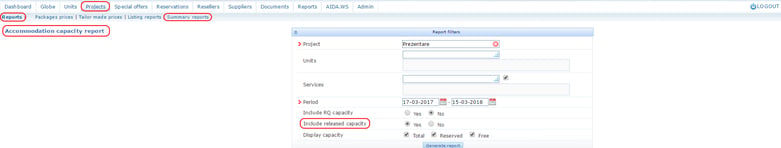 AIDA include released capacity