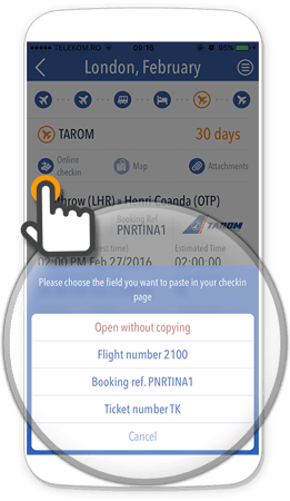 TravList Online Checkin