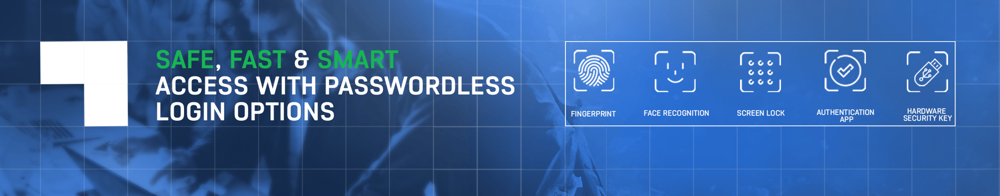 Passwordless authentication LP campaign