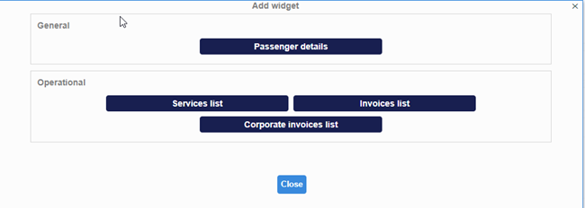 TINA Passengers Dashboard