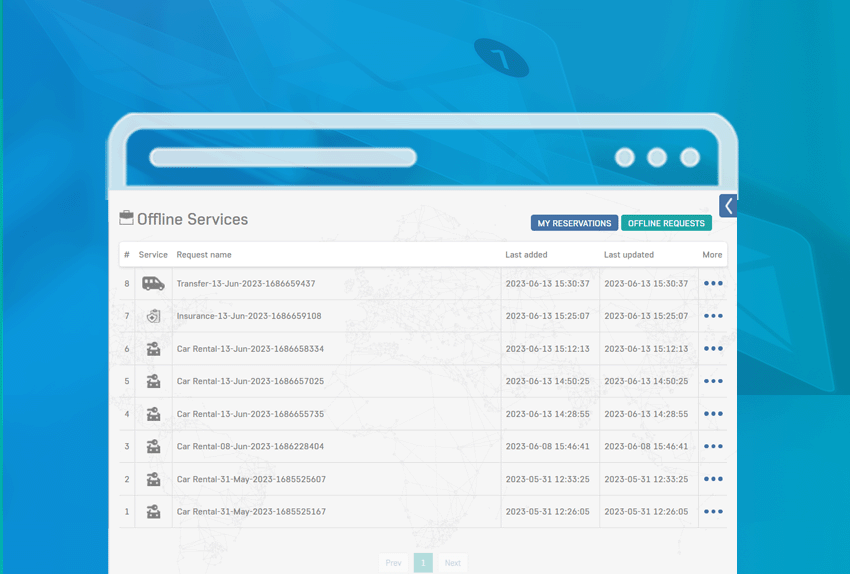 centralized bookings in NOVA corporate self booking tool