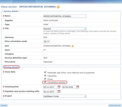 cloning accommodation cancellation policies