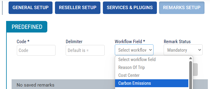 carbon emission remark
