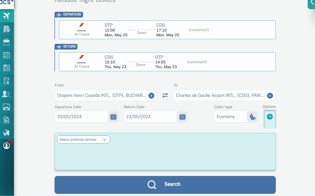 reissue ticket change dates in NOVA