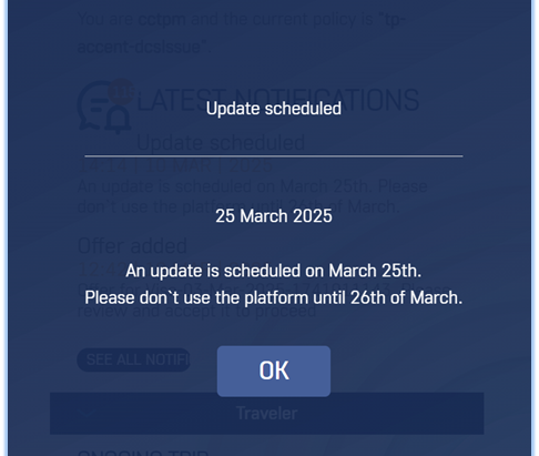 Update notification